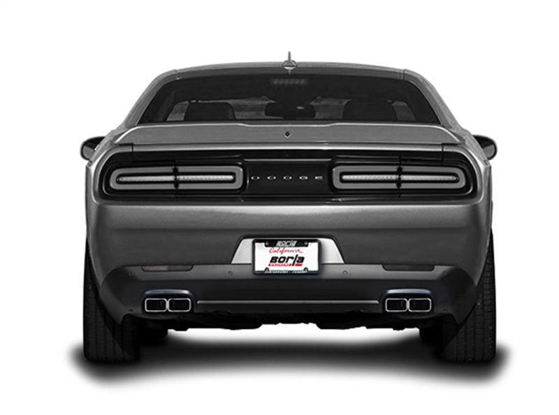 Borla 15-16 Dodge Challenger R/T 5.7L Dual Rectangle Angle Cut Dual Split Rear Exit ATAK Exhaust - Order Your Parts - اطلب قطعك