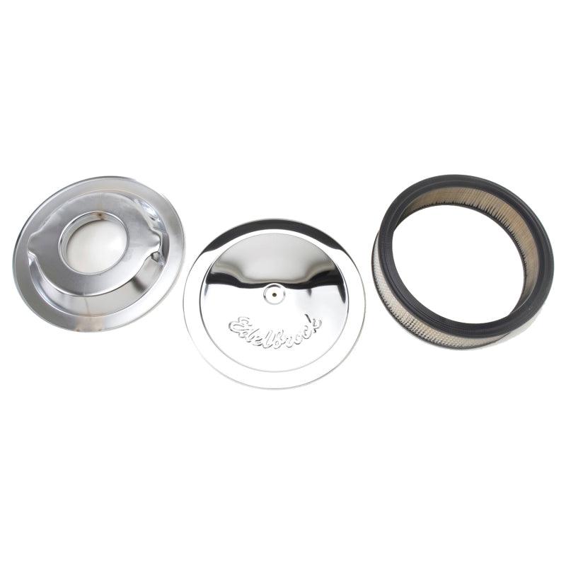 Edelbrock Air Cleaner Pro-Flo Series Round Steel Top Paper Element 14In Dia X 3 75In Dropped Base - Order Your Parts - اطلب قطعك