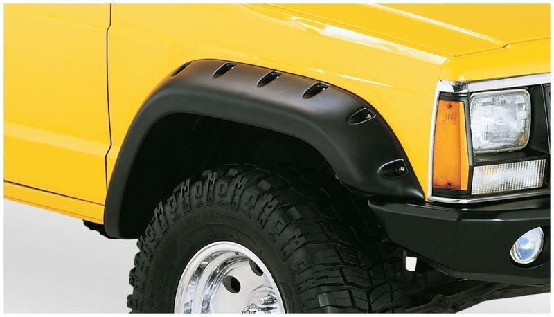 Bushwacker 84-01 Jeep Cherokee Cutout Style Flares 4pc Fits 2-Door Sport Utility Only - Black - Order Your Parts - اطلب قطعك