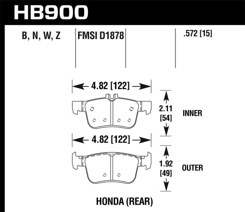 Hawk 16-19 Honda Civic DTC-30 Race Rear Brake Pads - Order Your Parts - اطلب قطعك