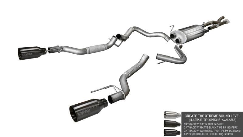 Corsa 2017 Ford F-150 Raptor 3.5L V6 Super Cab / Super Crew Cab 3.0in Muffler Upgrade Kit - Order Your Parts - اطلب قطعك