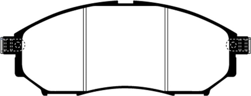 EBC 08-13 Infiniti EX35 3.5 Redstuff Front Brake Pads - Order Your Parts - اطلب قطعك