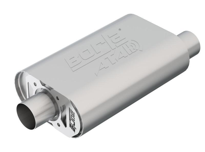 Borla CrateMuffler SBC Hot 350/383 2.5 inch Offset/Center 14in x 4.35in x 9in Oval Atak Muffler - Order Your Parts - اطلب قطعك