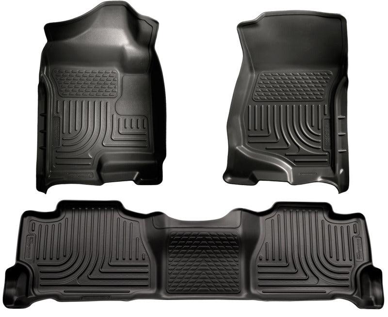 Husky Liners 07-13 GM Escalade/Suburban/Yukon WeatherBeater Black Front & 2nd Seat Floor Liners - Order Your Parts - اطلب قطعك