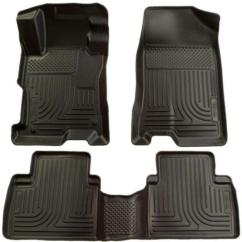 Husky Liners 06-11 Honda Civic (4DR) WeatherBeater Combo Black Floor Liners - Order Your Parts - اطلب قطعك
