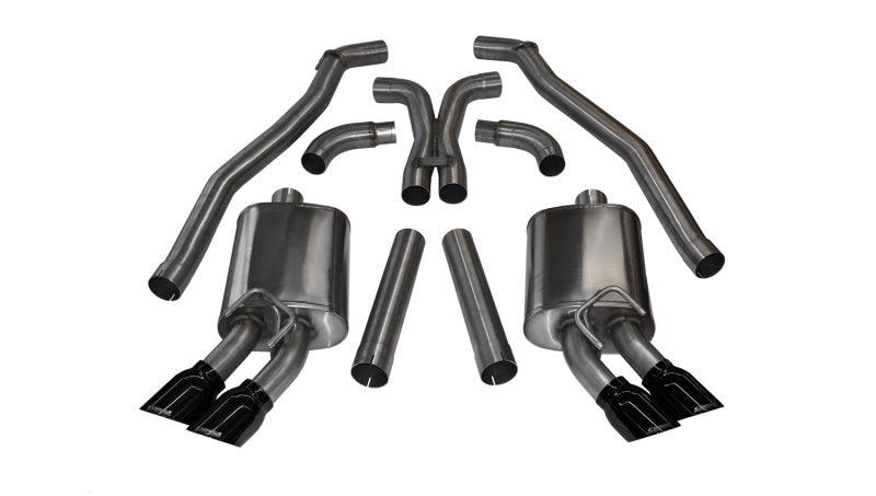 Corsa 12-13 Chevrolet Camaro Coupe ZL1 6.2L V8 Black Sport Cat-Back + XO Exhaust - Order Your Parts - اطلب قطعك