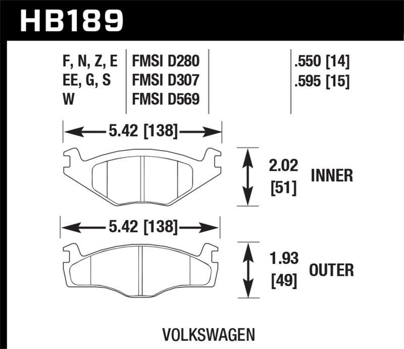 Hawk Blue 9012 Brake Pads Volkswagen - Order Your Parts - اطلب قطعك