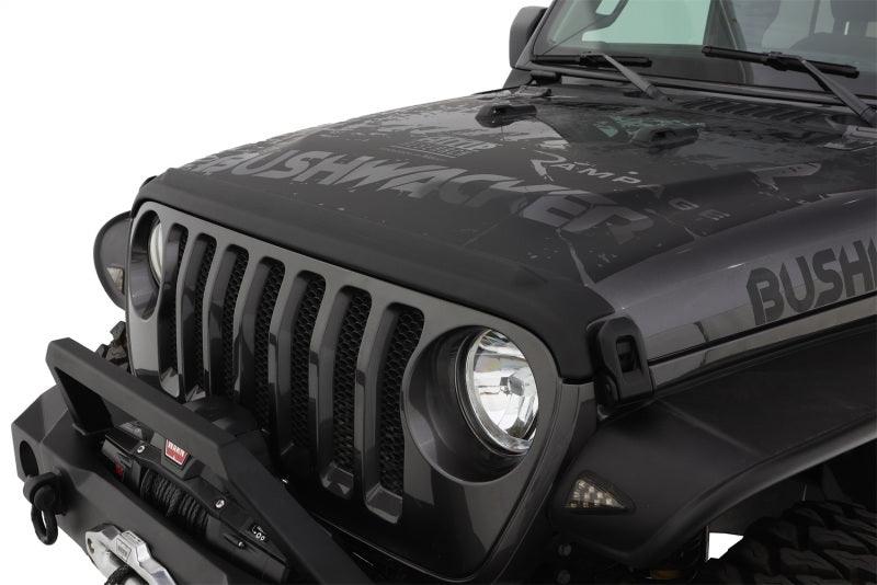 Bushwacker 18-19 Jeep Wrangler Rubicon/Sport//Unlimited/Sport S Hood Stone Guard- Black - Order Your Parts - اطلب قطعك