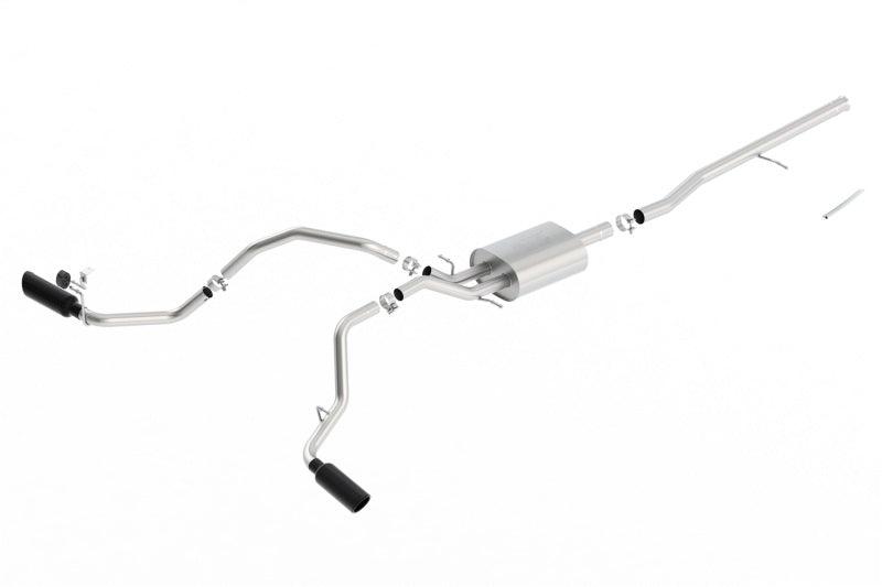 Borla 14-16 Chevrolet Silverado 1500 5.3L ATAK Catback Exhaust w/ Black Chrome Tips - Order Your Parts - اطلب قطعك