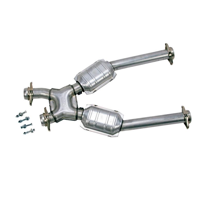 BBK 96-04 Mustang 4.6 GT / Cobra Short Mid X Pipe w Catalytic Converters 2-1/2 For Long Tube Headers - Order Your Parts - اطلب قطعك