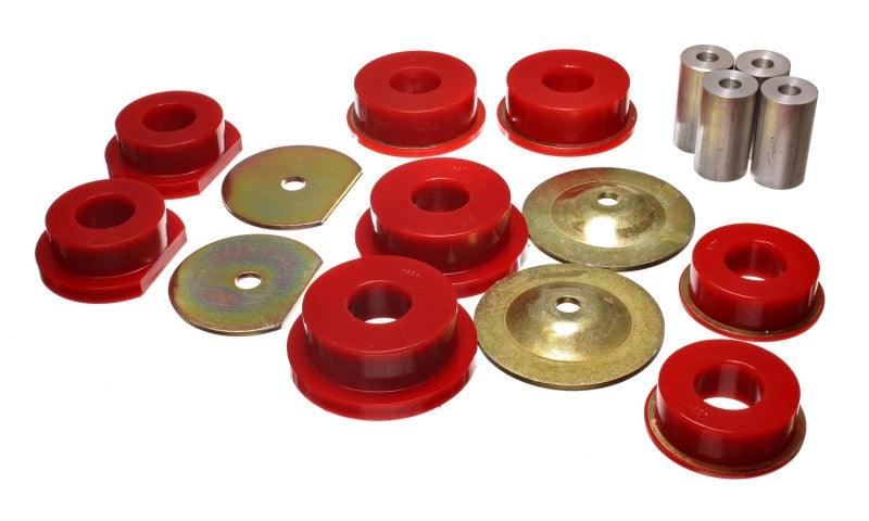 Energy Suspension Dodge 08-10 Challenger/ 07-10 Charger/05-08 Magnum RWD Red Rear Subframe Bushings - Order Your Parts - اطلب قطعك