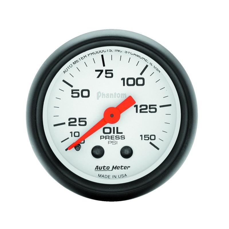 Autometer Phantom 52mm 150 PSI Mechanical Oil Pressure Gauge - Order Your Parts - اطلب قطعك