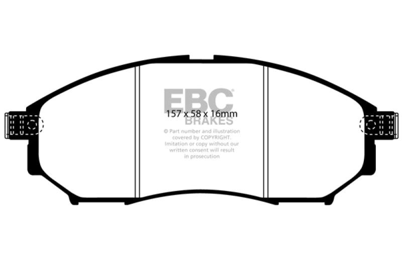 EBC 08-13 Infiniti EX35 3.5 Redstuff Front Brake Pads - Order Your Parts - اطلب قطعك