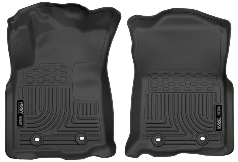 Husky Liners 2018 Toyota Tacoma Double Cab WeatherBeater Black Front Floor Liners - Order Your Parts - اطلب قطعك