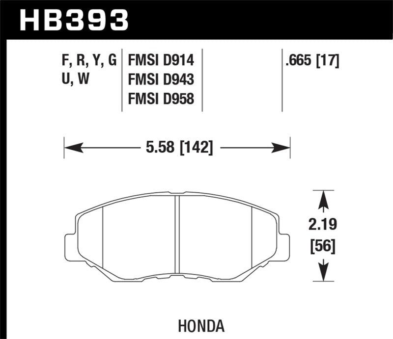 Hawk 13-15 Honda Civic Si DTC-60 Front Race Brake Pads - Order Your Parts - اطلب قطعك