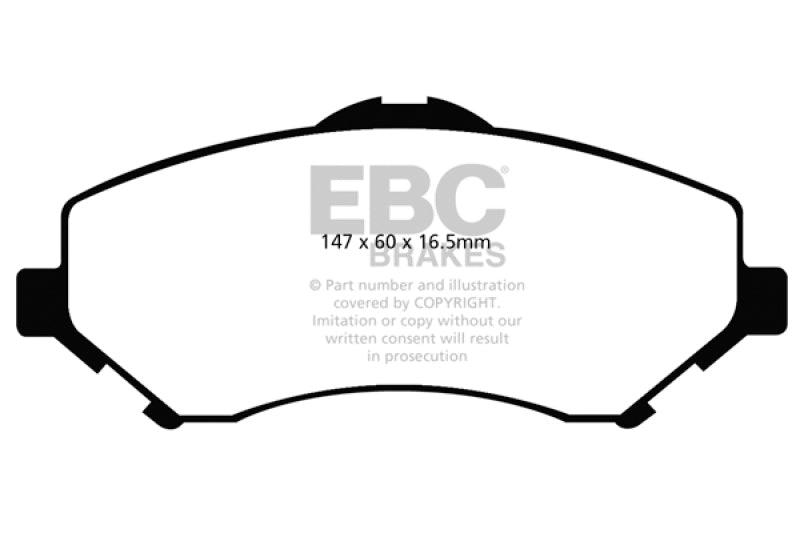 EBC 08-11 Chrysler Town & Country 3.3 Yellowstuff Front Brake Pads - Order Your Parts - اطلب قطعك
