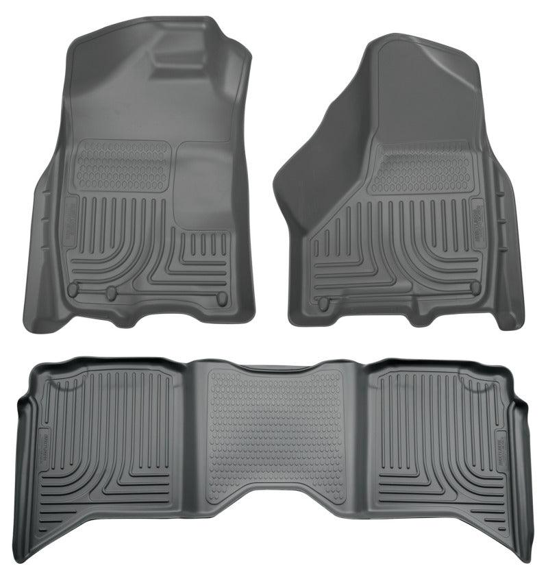Husky Liners 2012 Dodge Ram 1500/2500/3500 Crew Cab WeatherBeater Combo Gray Floor Liners - Order Your Parts - اطلب قطعك