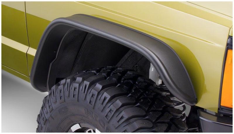Bushwacker 84-01 Jeep Cherokee Flat Style Flares 4pc - Black - Order Your Parts - اطلب قطعك