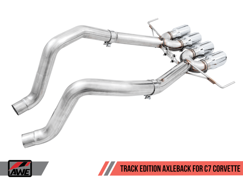 AWE Tuning 14-19 Chevy Corvette C7 Z06/ZR1 (w/o AFM) Track Edition Axle-Back Exhaust w/Chrome Tips - Order Your Parts - اطلب قطعك
