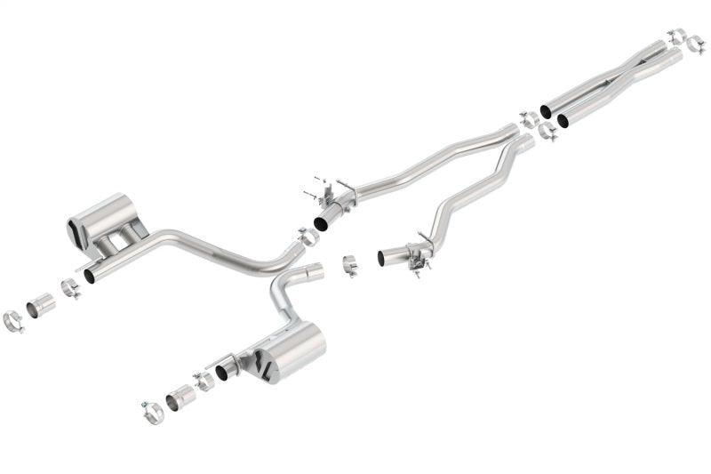 Borla 15-16 Dodge Charger SRT 392 6.4L No Tip Single Split Rear Exit ATAK w/ Valves Exhaust - Order Your Parts - اطلب قطعك