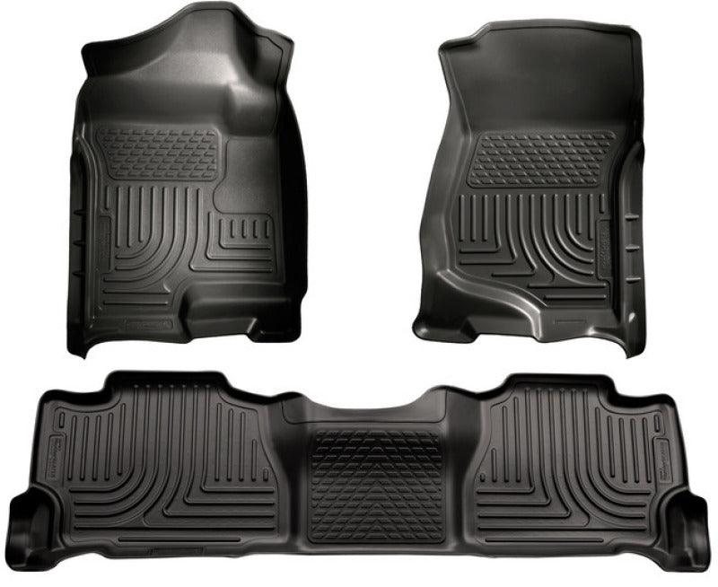 Husky Liners 07-13 GM Escalade ESV/Avalanche/Suburban WeatherBeater Black Front/2nd Row Floor Liners - Order Your Parts - اطلب قطعك