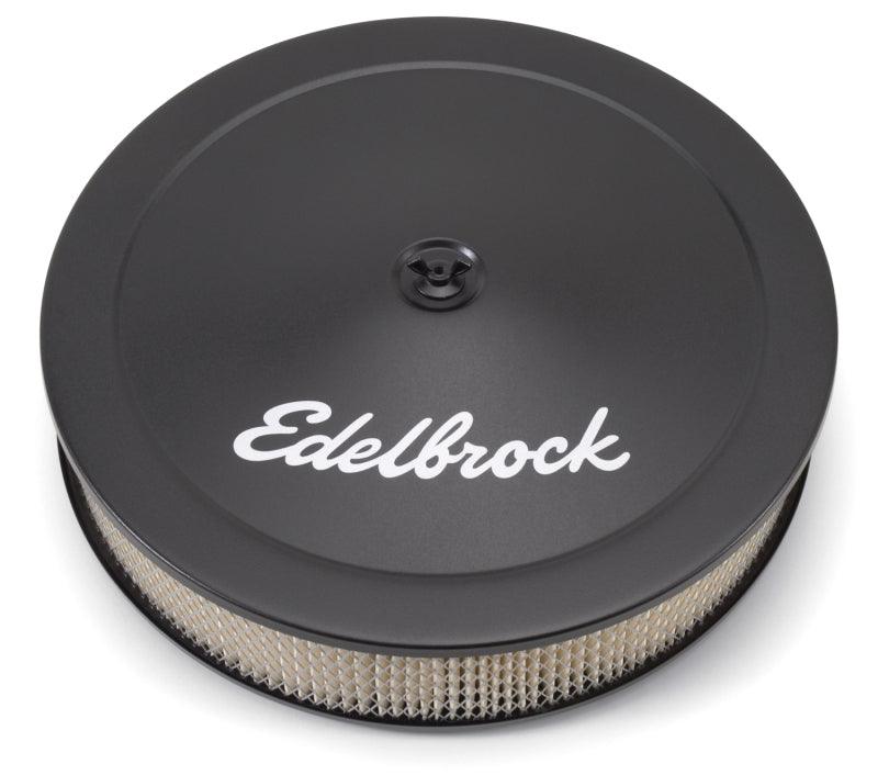 Edelbrock Air Cleaner Pro-Flo Series Round Steel Top Paper Element 14In Dia X 3 75In Dropped Base - Order Your Parts - اطلب قطعك
