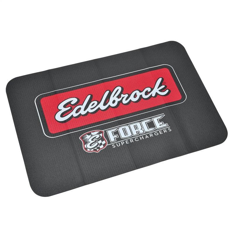 Edelbrock Racing Fender Cover - PVC Foam Mat - 2 Color Printed Edelbrock Racing Logo - Order Your Parts - اطلب قطعك