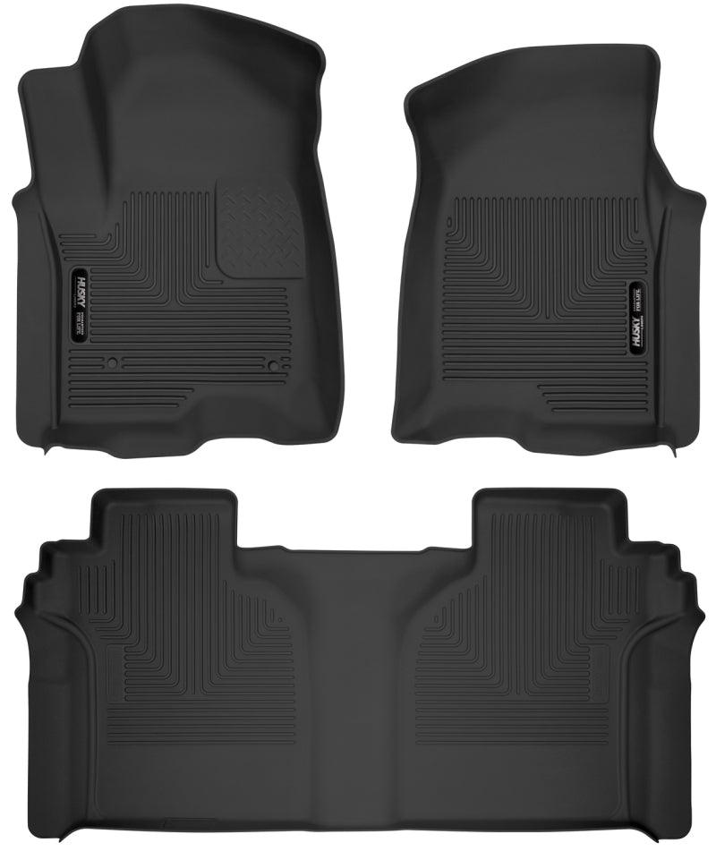 Husky Liners 19-23 Chevrolet Silverado 1500 CC X-Act Contour Front & Second Seat Floor Liners - Order Your Parts - اطلب قطعك