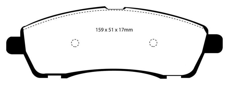 EBC 00-02 Ford Excursion 5.4 2WD Yellowstuff Rear Brake Pads - Order Your Parts - اطلب قطعك