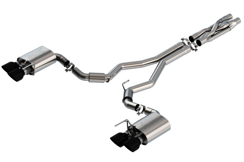 Borla 2020 Ford GT500 5.2L AT 3in ATAK CatBack Exhaust w/ Black Chrome Tips - Order Your Parts - اطلب قطعك