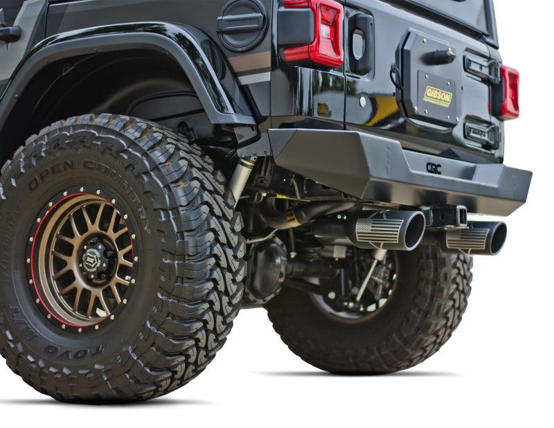 Gibson 07-10 Jeep Wrangler JK X 3.8L 2.5in Patriot Series Cat-Back Dual Split Exhaust - Blk Ceramic - Order Your Parts - اطلب قطعك