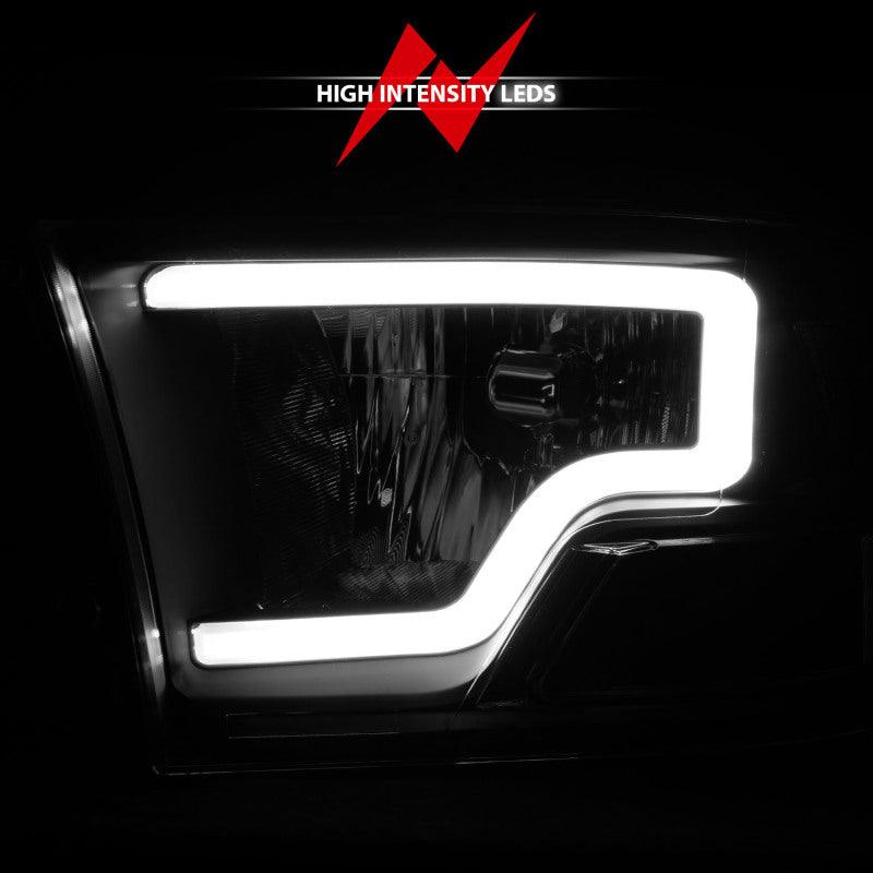 ANZO 2009-2018 Dodge Ram 1500 Crystal Headlights w/ Light Bar Black Housing - Order Your Parts - اطلب قطعك