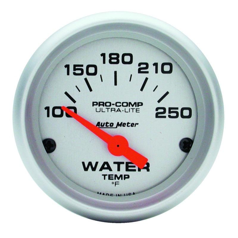 Autometer Ultra-Lite 52mm 100-250 Deg F Short Sweep ElectricWater Temp Gauge - Order Your Parts - اطلب قطعك