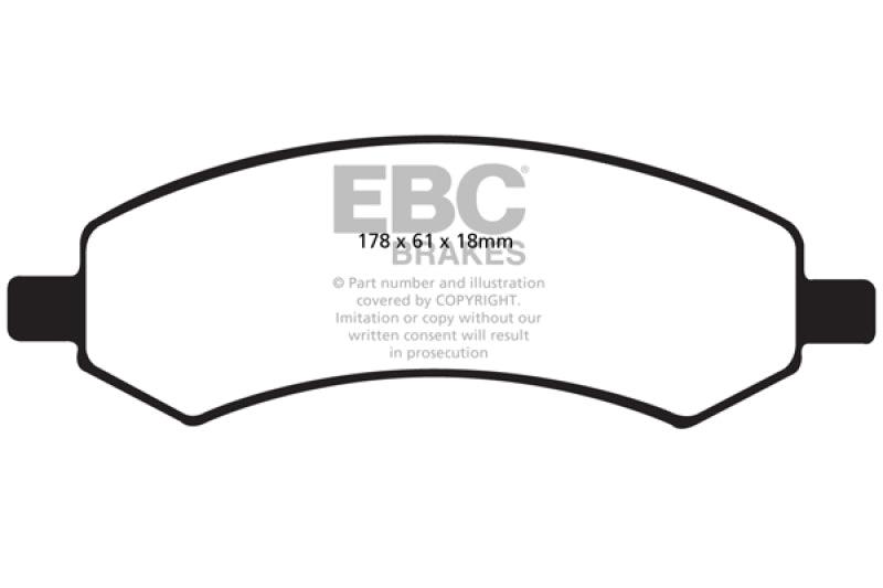 EBC 06-09 Chrysler Aspen 4.7 Yellowstuff Front Brake Pads - Order Your Parts - اطلب قطعك