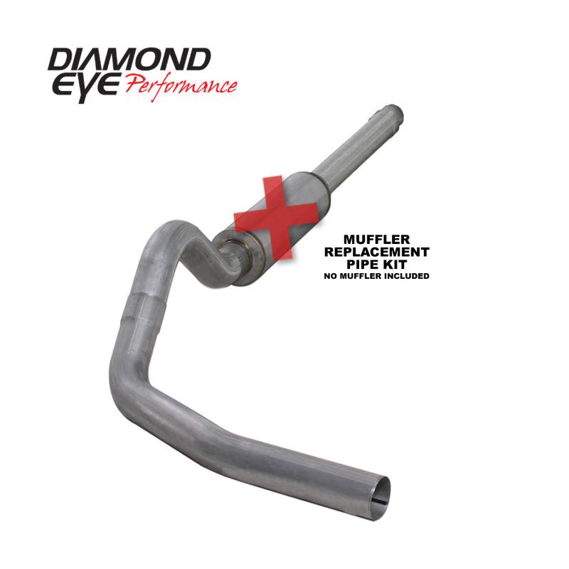Diamond Eye KIT 4in CB MFLR RPLCMENT PIPE SGL AL: 94-97 FORD 7.3L F250/F350 PWRSTROKE - Order Your Parts - اطلب قطعك