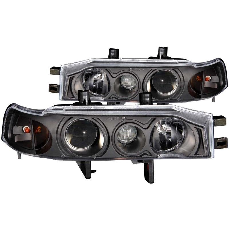ANZO 1990-1993 Honda Accord Projector Headlights w/ Halo Black 1pc - Order Your Parts - اطلب قطعك