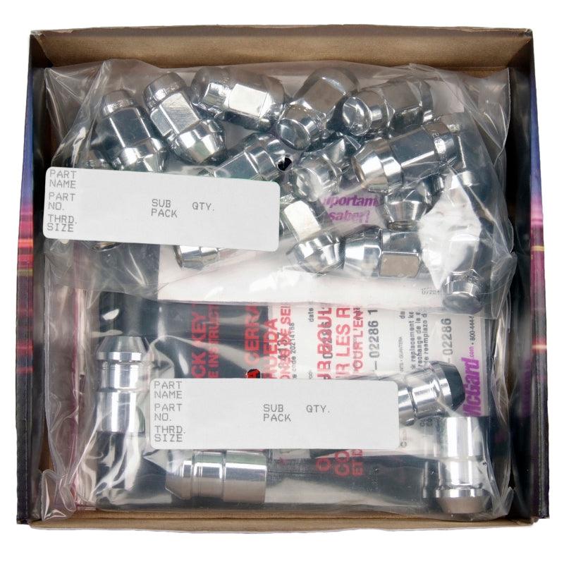 McGard 5 Lug Hex Install Kit w/Locks (Cone Seat Nut / Bulge) M12X1.5 / 3/4 Hex / 1.45in L - Chrome - Order Your Parts - اطلب قطعك