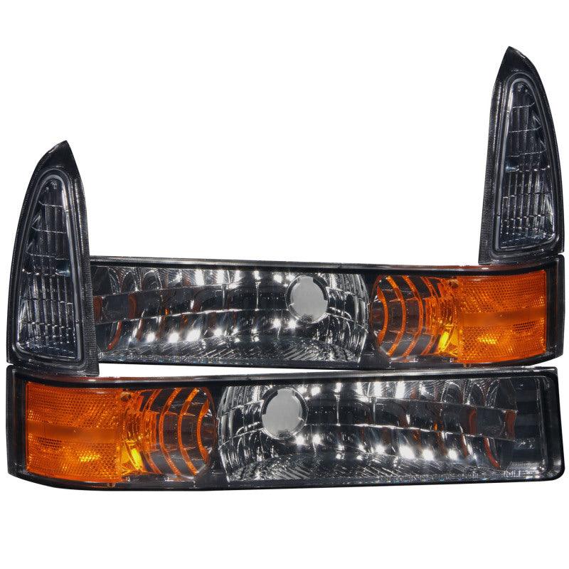 ANZO 2000-2004 Ford Excursion Euro Parking Lights Smoke w/ Amber Reflector - Order Your Parts - اطلب قطعك