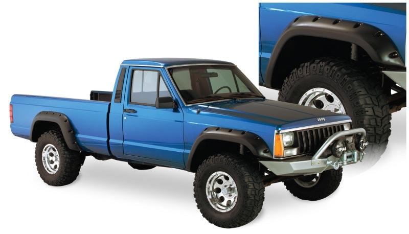 Bushwacker 84-01 Jeep Cherokee Cutout Style Flares 4pc Fits 2-Door Sport Utility Only - Black - Order Your Parts - اطلب قطعك