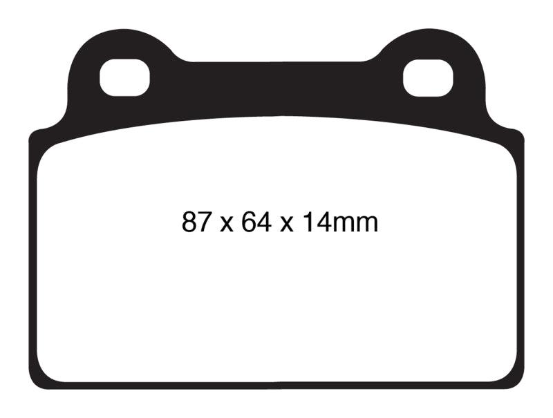 EBC 08-16 Mitsubishi Lancer Evo 10 2.0 Turbo (1 piece rotor) Redstuff Rear Brake Pads - Order Your Parts - اطلب قطعك