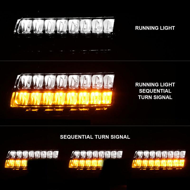 ANZO 2018-2021 Jeep Wrangler LED Side Markers Chrome Housing Smoke Lens w/ Seq. Signal Sport Bulb - Order Your Parts - اطلب قطعك