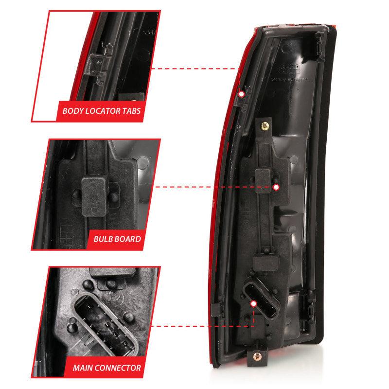 ANZO 1988-1999 Chevy C1500 Taillight Red/Clear Lens w/ Circuit Board(OE Replacement) - Order Your Parts - اطلب قطعك