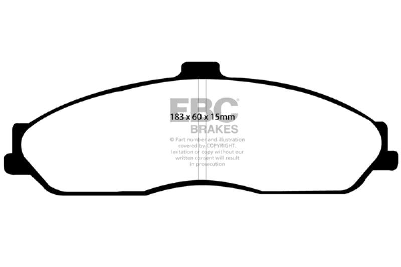 EBC 03-04 Cadillac XLR 4.6 Yellowstuff Front Brake Pads - Order Your Parts - اطلب قطعك
