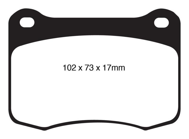 EBC 08+ Lexus IS-F 5.0 Yellowstuff Rear Brake Pads - Order Your Parts - اطلب قطعك