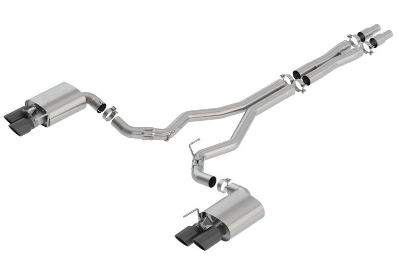 Borla 2018 Ford Mustang GT 5.0L AT/MT 3in ATAK Catback Exhaust Black Chrome Tips w/ Valves - Order Your Parts - اطلب قطعك