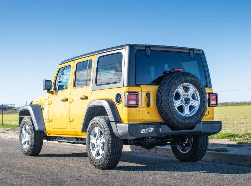 Borla 18-20 Jeep Wrangler JLU 3.6L V6 Climber Turn Down Exit Cat-Back Exhaust - Order Your Parts - اطلب قطعك