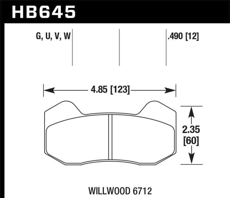 Hawk Wilwood Type 6712 DTC-30 Brake Pads - Order Your Parts - اطلب قطعك