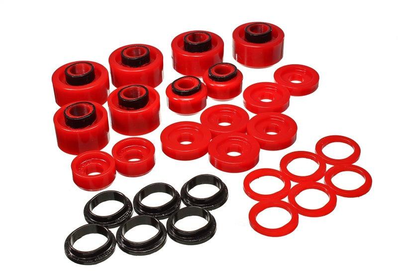Energy Suspension 99-07 Ford F-250/F-350 SD 2/4WD Crew Cab Body Mount Set - Red - Order Your Parts - اطلب قطعك