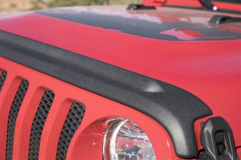 Bushwacker 18-19 Jeep Wrangler Rubicon/Sport//Unlimited/Sport S Hood Stone Guard- Black - Order Your Parts - اطلب قطعك