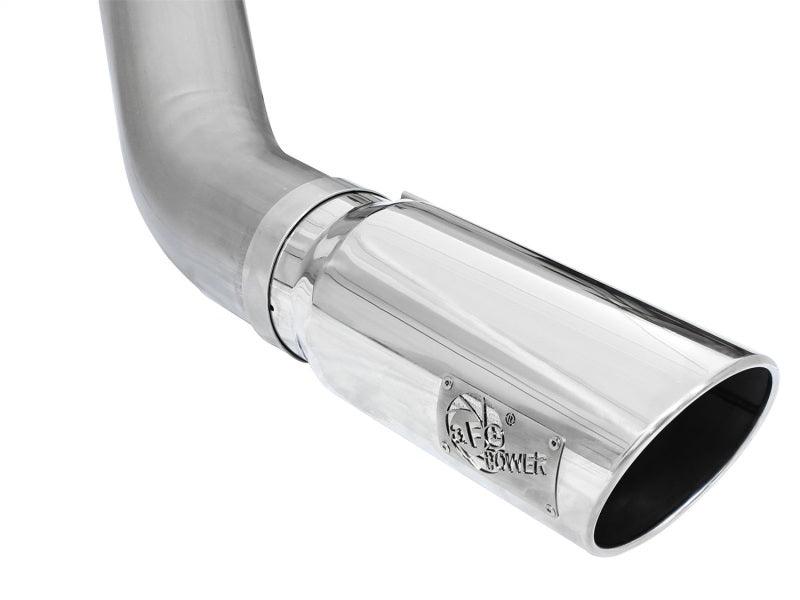 aFe MACHForce XP Exhaust Large Bore 5in DPF-Back Alu. 13-15 Dodge Trucks L6-6.7L (td) *Polish Tip - Order Your Parts - اطلب قطعك